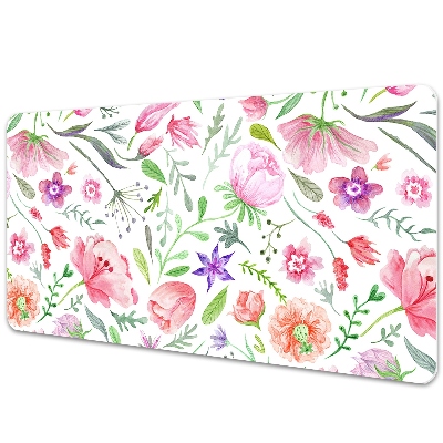 Tapis de bureau Fleurs peintes