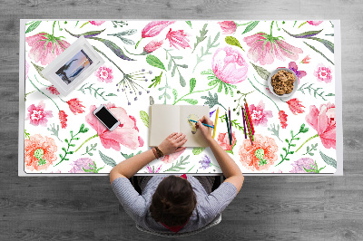 Tapis de bureau Fleurs peintes