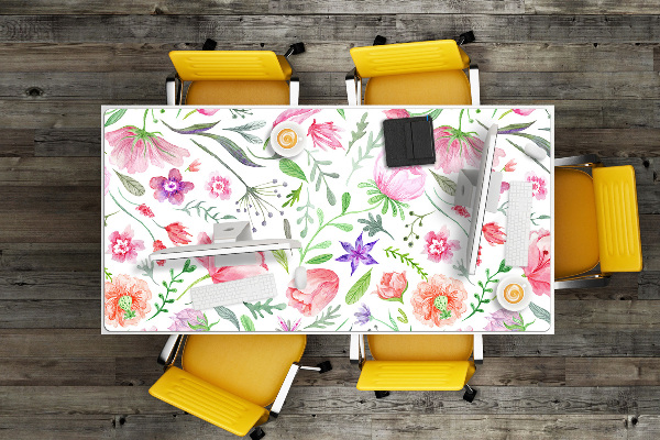 Tapis de bureau Fleurs peintes