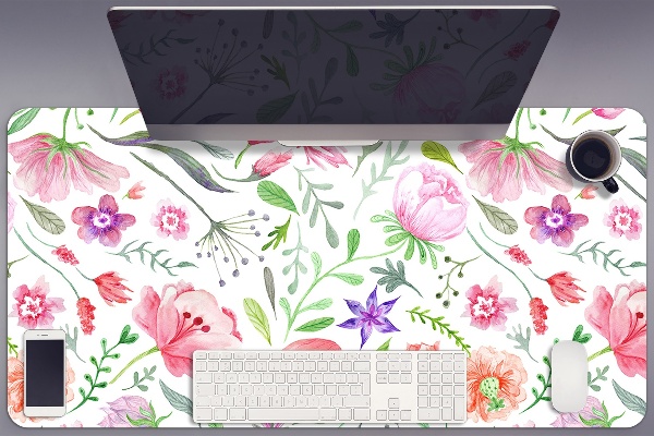 Tapis de bureau Fleurs peintes