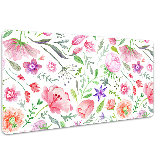 Tapis de bureau Fleurs peintes