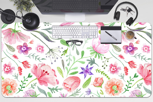 Tapis de bureau Fleurs peintes