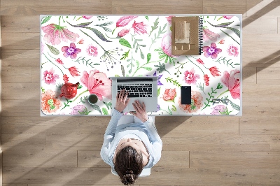 Tapis de bureau Fleurs peintes