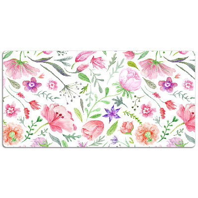 Tapis de bureau Fleurs peintes