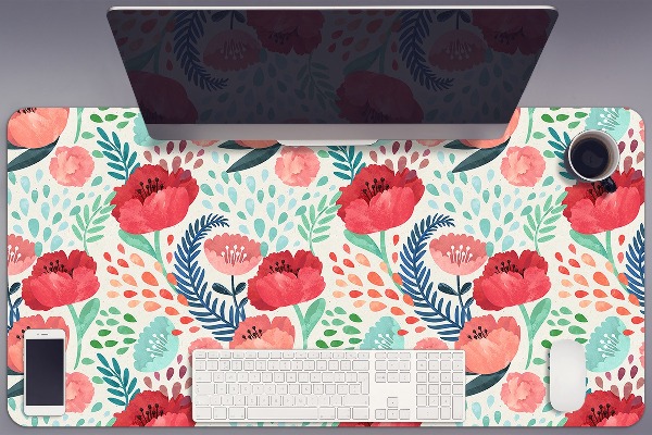 Sous main de bureau Fleur de graines de pavot
