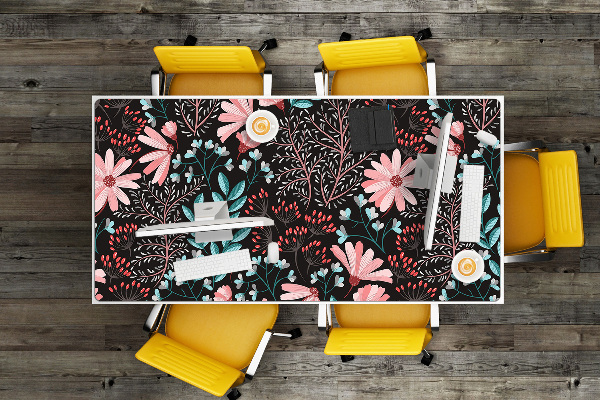 Sous-main bureau Fleurs vintage