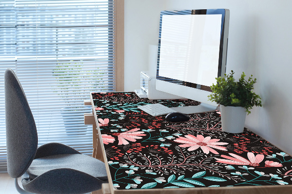 Sous-main bureau Fleurs vintage