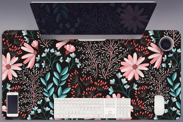Sous-main bureau Fleurs vintage