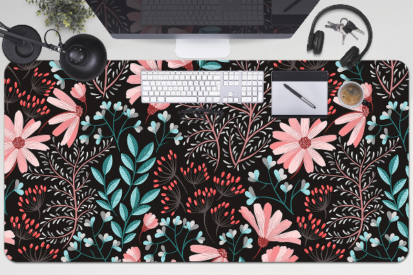 Sous-main bureau Fleurs vintage