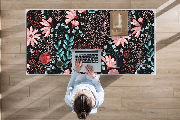 Sous-main bureau Fleurs vintage