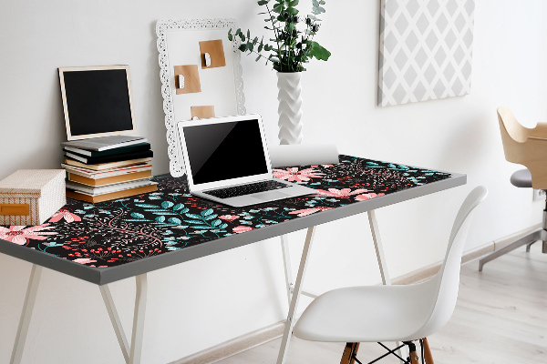 Sous-main bureau Fleurs vintage