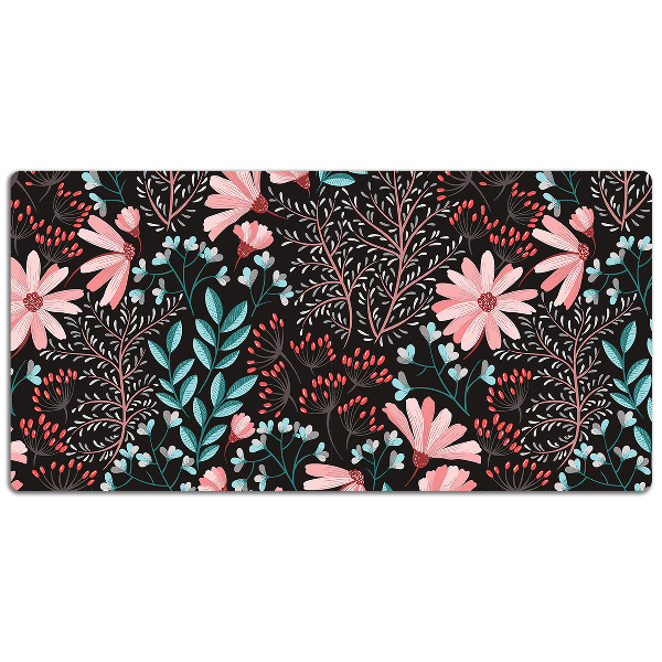Sous-main bureau Fleurs vintage