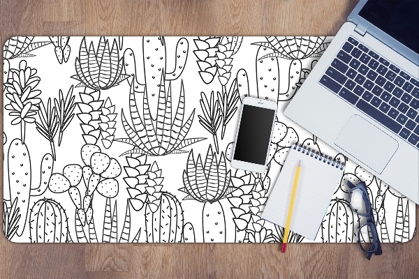 Sous main de bureau Cactus