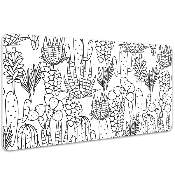 Sous main de bureau Cactus