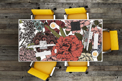 Tapis de bureau Fleurs d'automne