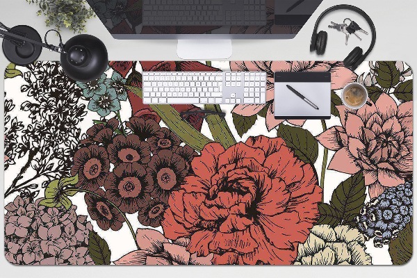 Tapis de bureau Fleurs d'automne