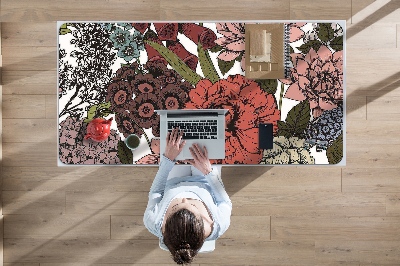 Tapis de bureau Fleurs d'automne