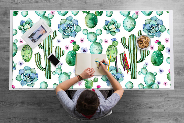 Sous main de bureau Cactus