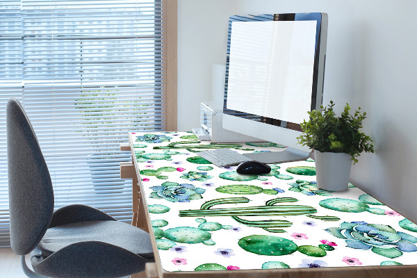 Sous main de bureau Cactus