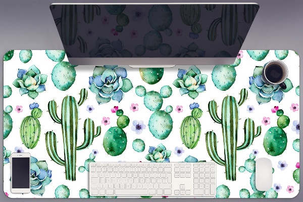 Sous main de bureau Cactus