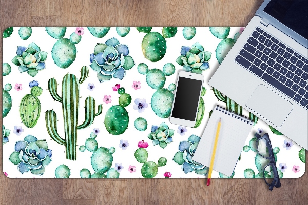 Sous main de bureau Cactus