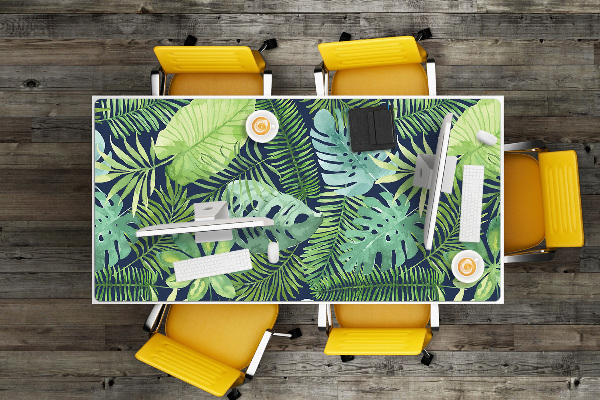 Protège bureau Feuilles exotiques