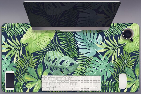 Protège bureau Feuilles exotiques