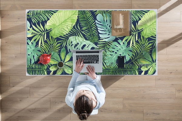 Protège bureau Feuilles exotiques