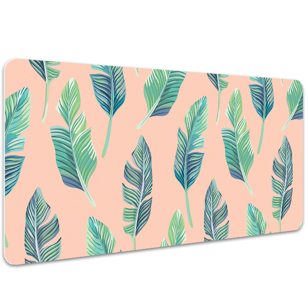 Protège bureau Feuilles de pêche