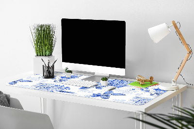 Sous-main bureau Hydrangea bleu