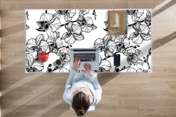 Sous main de bureau Orchidées