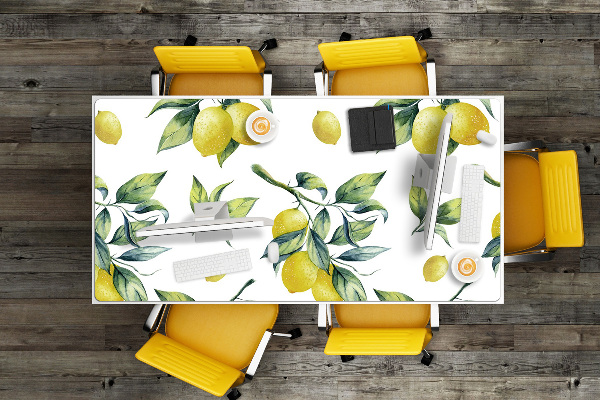 Sous main de bureau Citrons jaunes