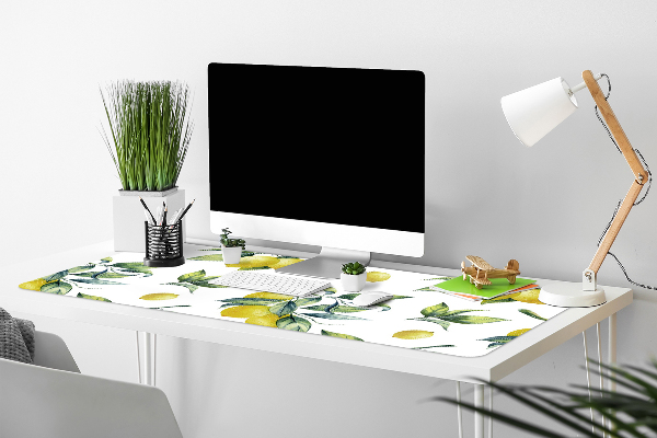 Sous main de bureau Citrons jaunes