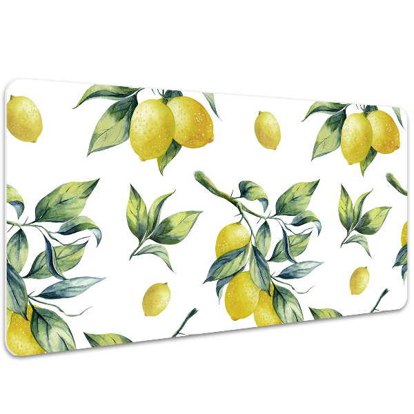 Sous main de bureau Citrons jaunes