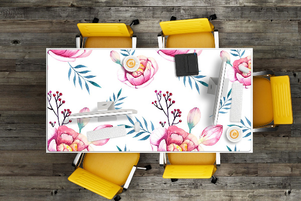 Sous main de bureau Fleurs