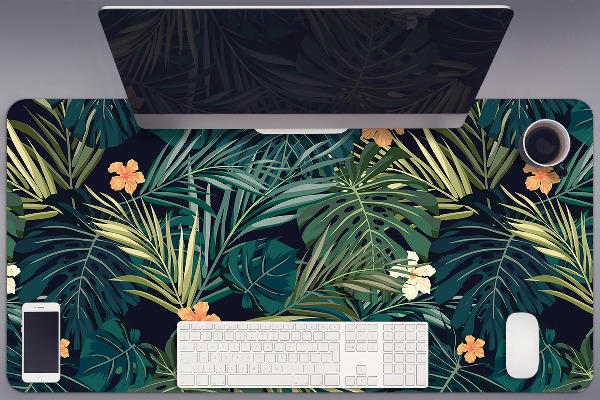 Tapis de bureau Fleurs et feuilles