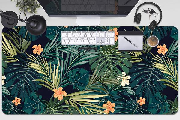 Tapis de bureau Fleurs et feuilles