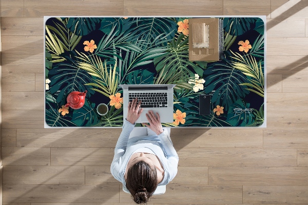Tapis de bureau Fleurs et feuilles