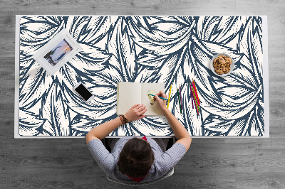 Tapis de bureau Feuilles dessinées