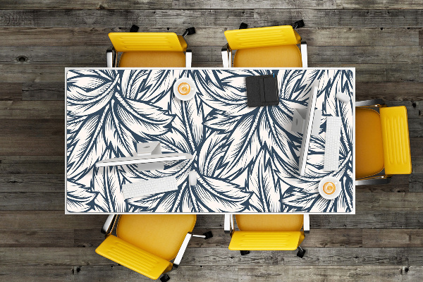 Tapis de bureau Feuilles dessinées