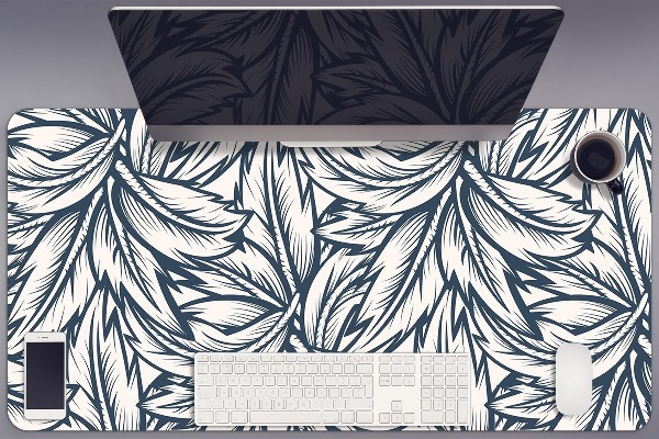 Tapis de bureau Feuilles dessinées