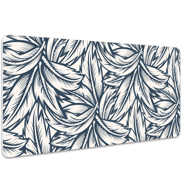 Tapis de bureau Feuilles dessinées