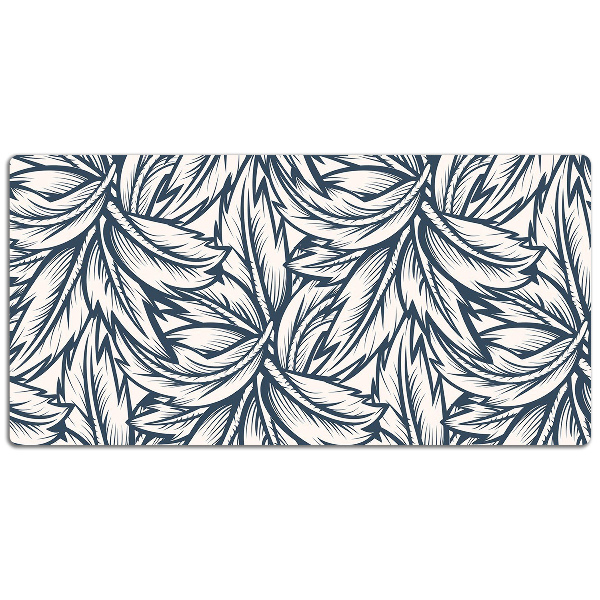 Tapis de bureau Feuilles dessinées