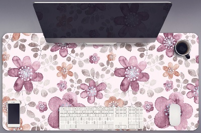 Sous main de bureau Fleurs roses