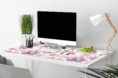 Sous main de bureau Fleurs roses