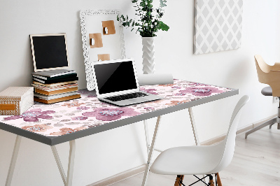 Sous main de bureau Fleurs roses