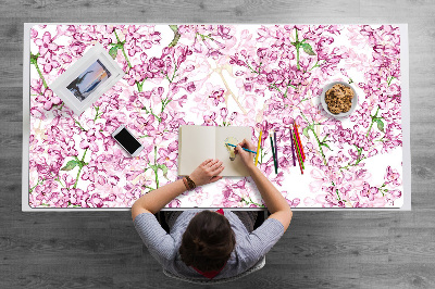 Sous main de bureau Fleurs lilas