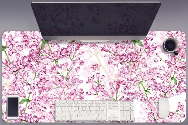 Sous main de bureau Fleurs lilas