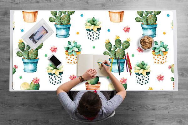Tapis de bureau Cactus peint