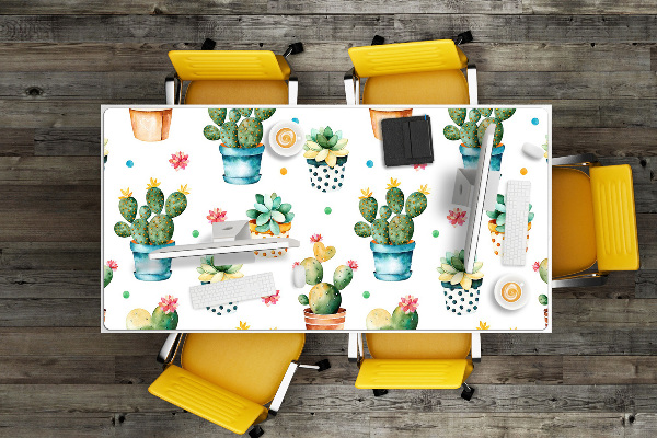 Tapis de bureau Cactus peint